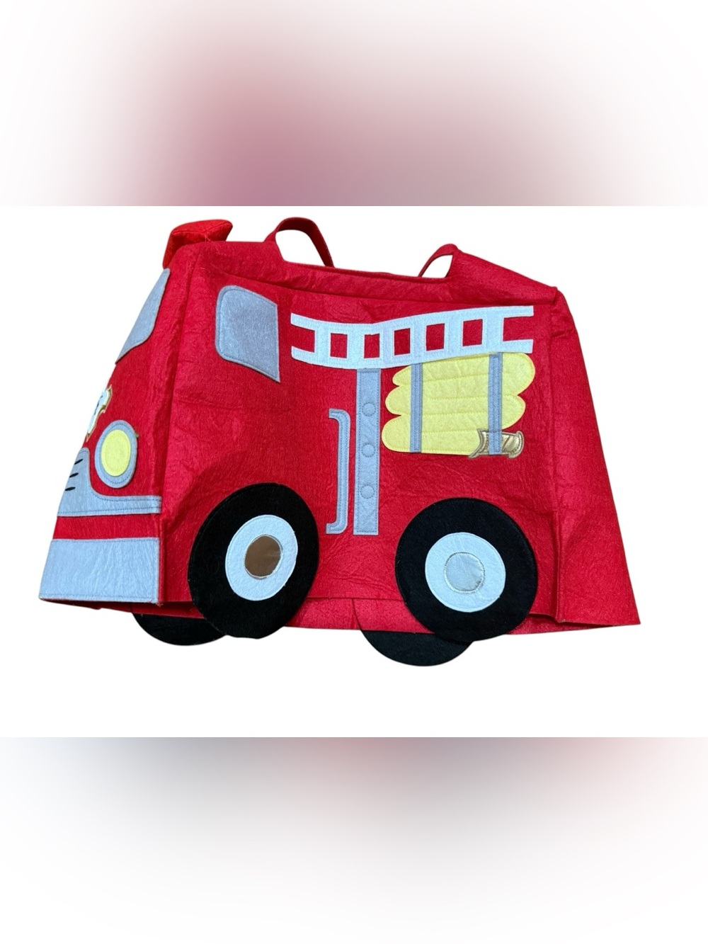 Pottery Barn Kids 3D Firetruck Halloween Costume Size 3T Red Fireman - Picture 4 of 10